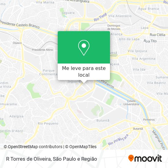 R Torres de Oliveira mapa