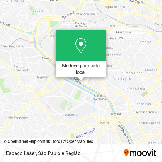 Espaço Laser mapa