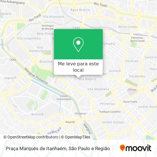 Praça Marquês de Itanhaém mapa