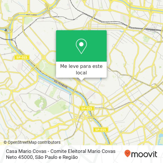 Casa Mario	Covas - Comite Eleitoral Mario Covas Neto 45000 mapa