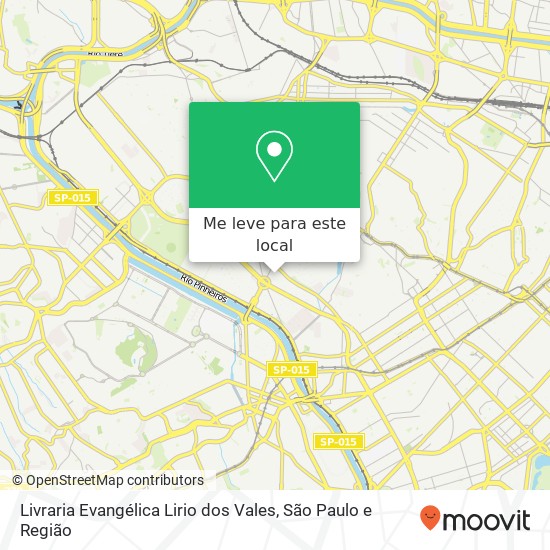 Livraria Evangélica Lirio dos Vales mapa