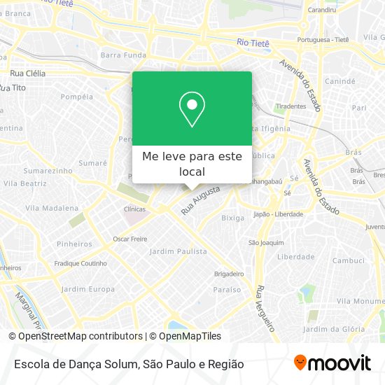 Escola de Dança Solum mapa