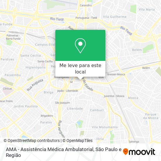 AMA - Assistência Médica Ambulatorial mapa