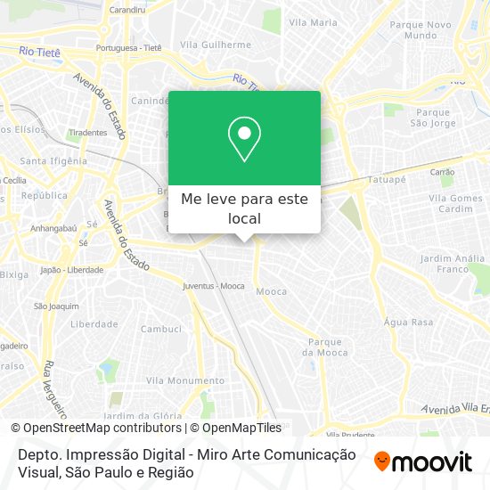Depto. Impressão Digital - Miro Arte Comunicação Visual mapa