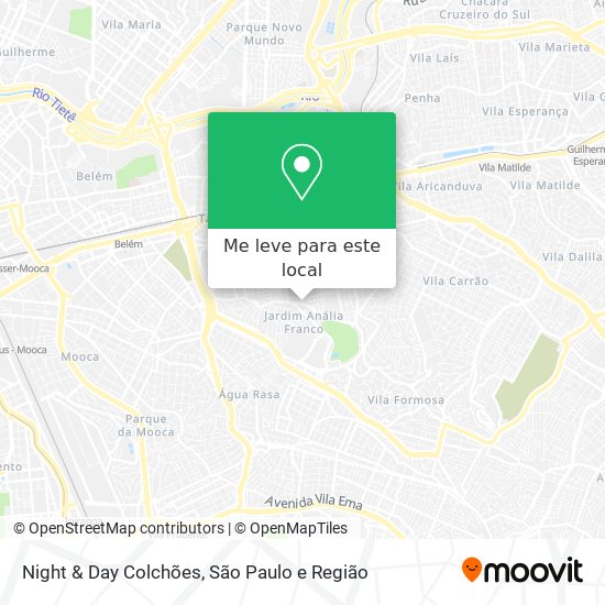 Night & Day Colchões mapa