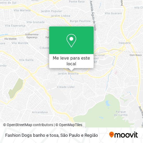 Fashion Dogs banho e tosa mapa