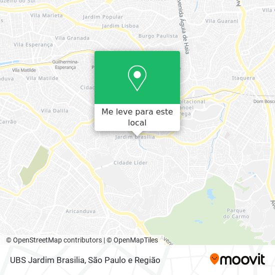 UBS Jardim Brasilia mapa