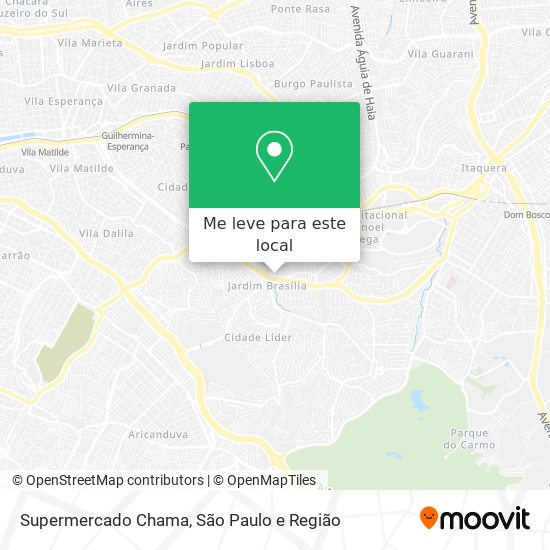 Supermercado Chama mapa