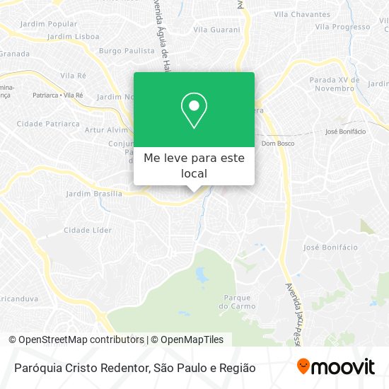 Paróquia Cristo Redentor mapa