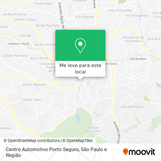 Centro Automotivo Porto Seguro mapa