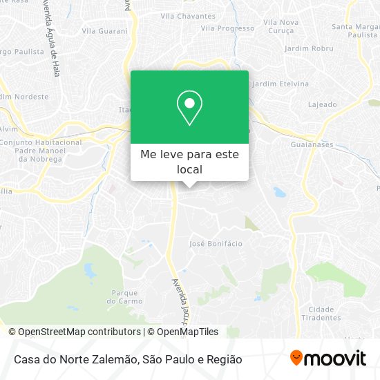 Casa do Norte Zalemão mapa