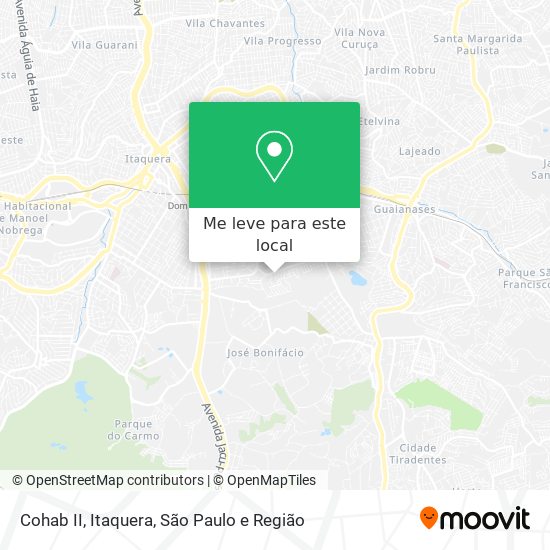 Cohab II, Itaquera mapa