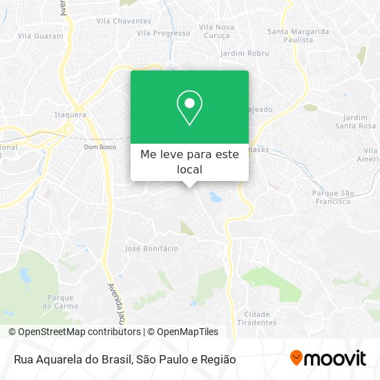 Rua Aquarela do Brasil mapa