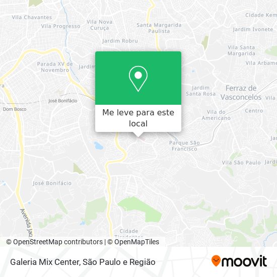 Galeria Mix Center mapa