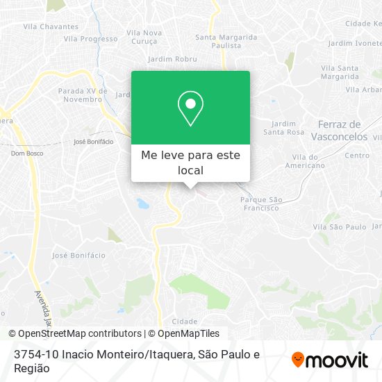 3754-10 Inacio Monteiro / Itaquera mapa