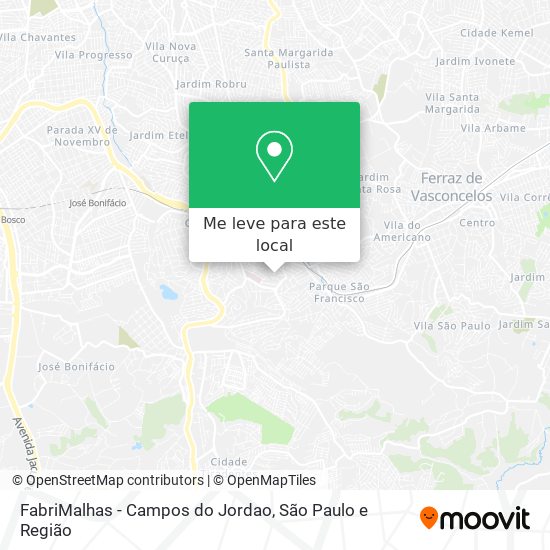 FabriMalhas - Campos do Jordao mapa