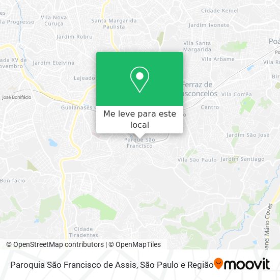 Paroquia São Francisco de Assis mapa