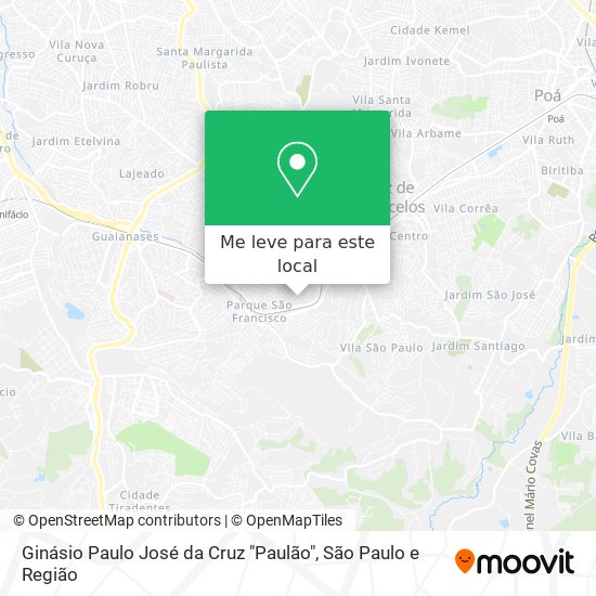 Ginásio Paulo José da Cruz "Paulão" mapa