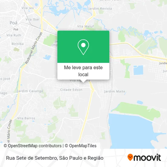 Rua Sete de Setembro mapa