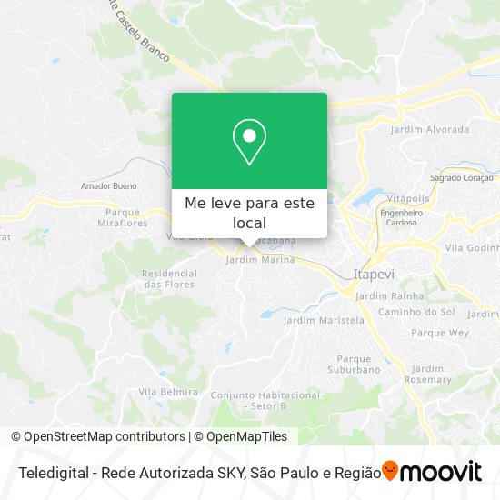 Teledigital - Rede Autorizada SKY mapa