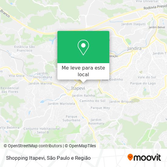 Shopping Itapevi mapa