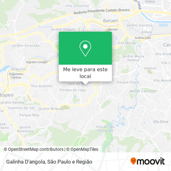 Galinha D'angola mapa