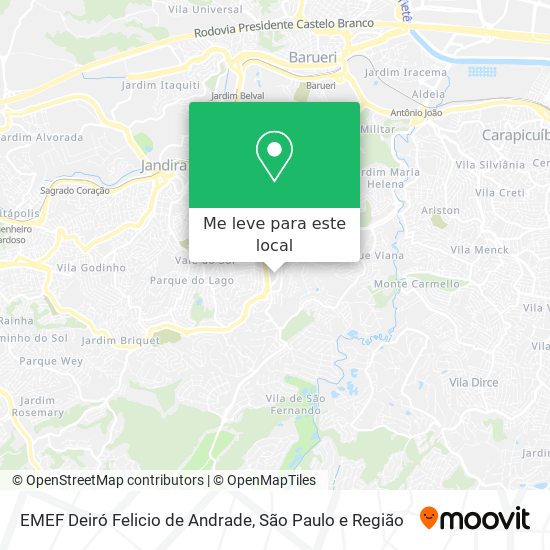 EMEF Deiró Felicio de Andrade mapa