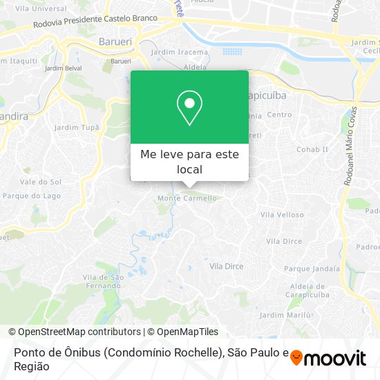 Ponto de Ônibus (Condomínio Rochelle) mapa