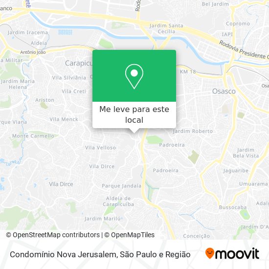 Condomínio Nova Jerusalem mapa