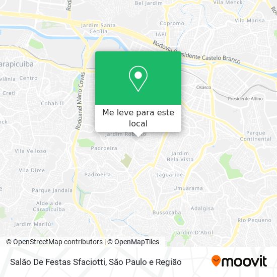 Salão De Festas Sfaciotti mapa