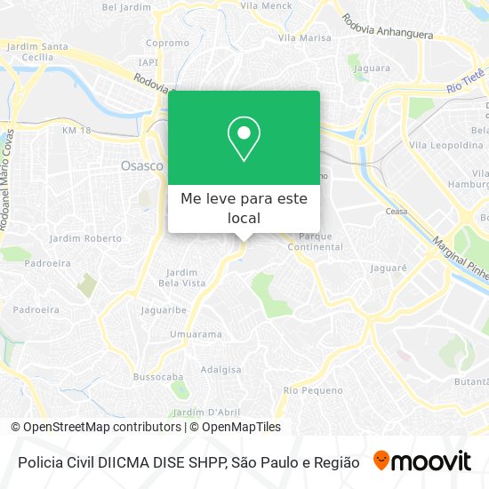 Policia Civil DIICMA DISE SHPP mapa