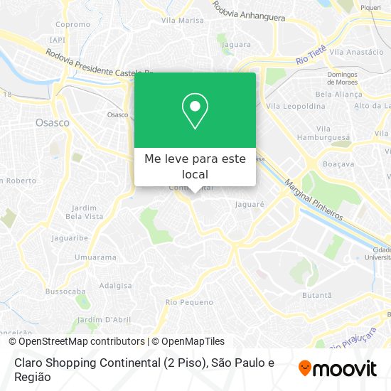 Claro Shopping Continental (2 Piso) mapa