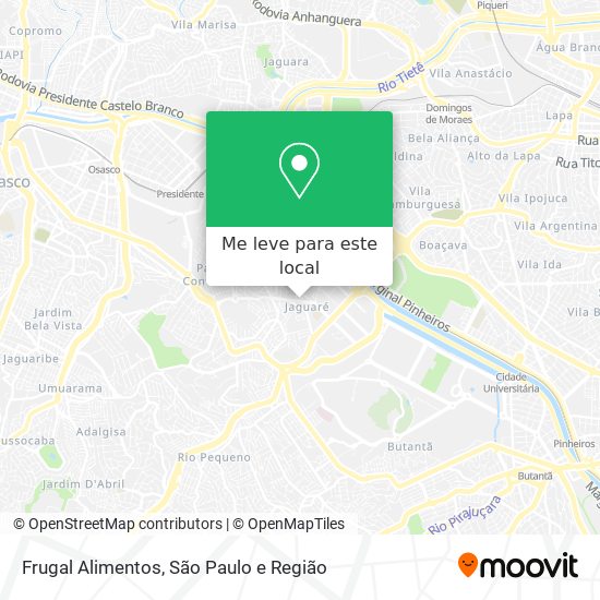 Frugal Alimentos mapa