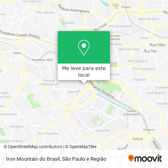 Iron Mountain do Brasil mapa