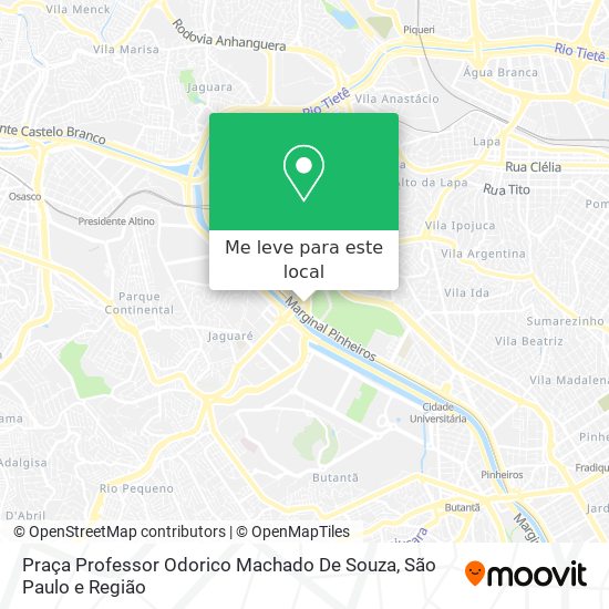 Praça Professor Odorico Machado De Souza mapa