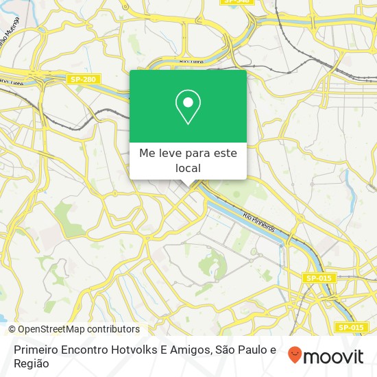 Primeiro Encontro Hotvolks E Amigos mapa