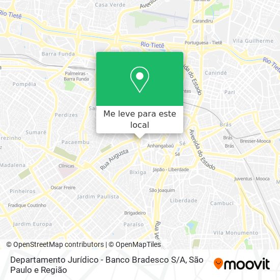 Departamento Jurídico - Banco Bradesco S / A mapa