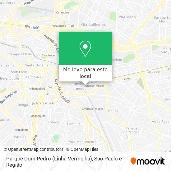 Parque Dom Pedro (Linha Vermelha) mapa