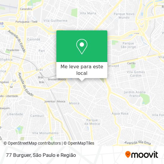 77 Burguer mapa