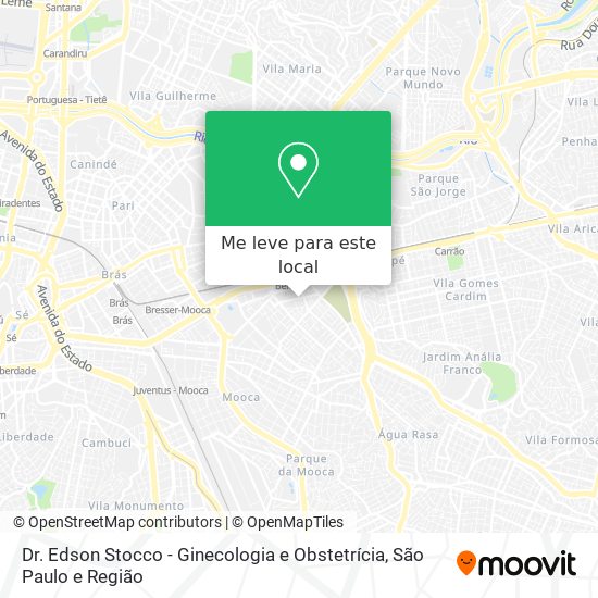 Dr. Edson Stocco - Ginecologia e Obstetrícia mapa