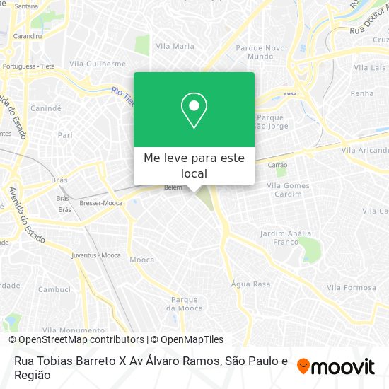 Rua Tobias Barreto X Av Álvaro Ramos mapa