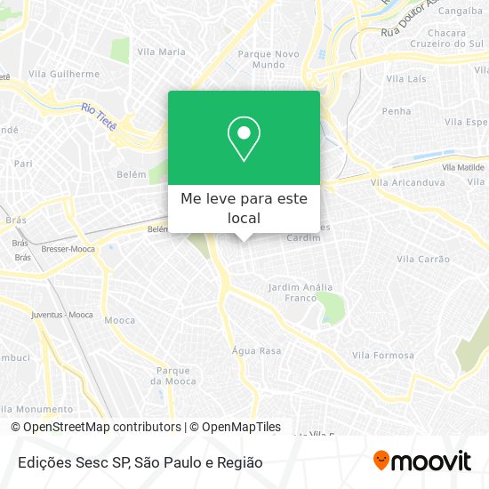 Edições Sesc SP mapa