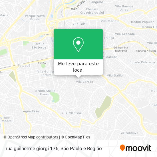 rua guilherme giorgi 176 mapa