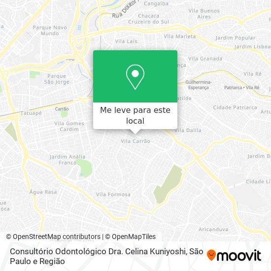Consultório Odontológico Dra. Celina Kuniyoshi mapa