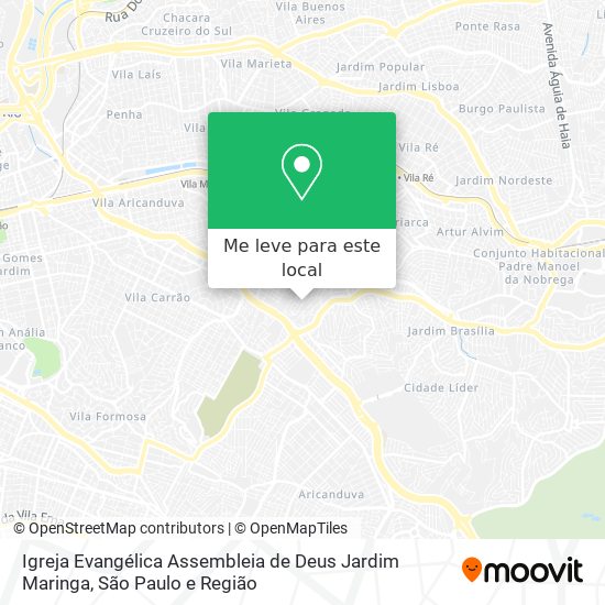 Igreja Evangélica Assembleia de Deus Jardim Maringa mapa