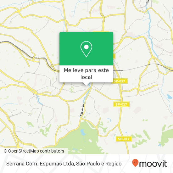 Serrana Com. Espumas Ltda mapa