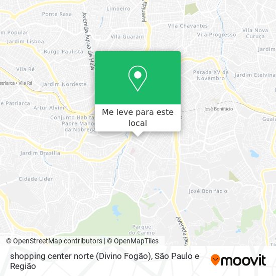 shopping center norte (Divino Fogão) mapa