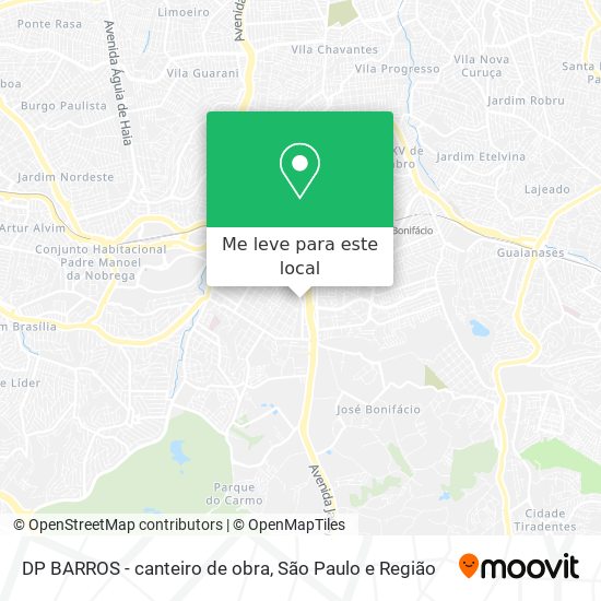 DP BARROS - canteiro de obra mapa