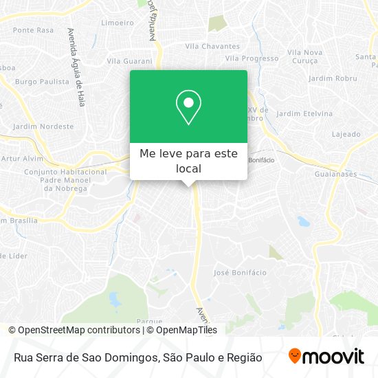 Rua Serra de Sao Domingos mapa