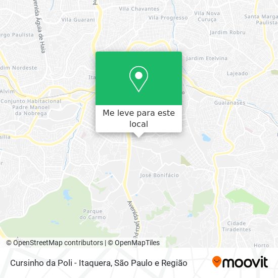 Cursinho da Poli - Itaquera mapa